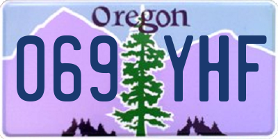 OR license plate 069YHF