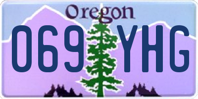OR license plate 069YHG