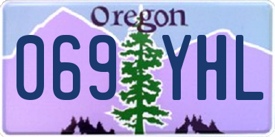 OR license plate 069YHL