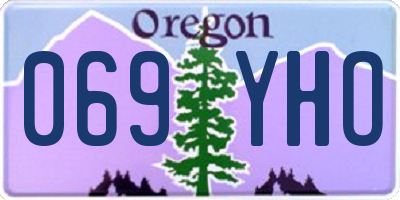 OR license plate 069YHO