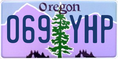 OR license plate 069YHP