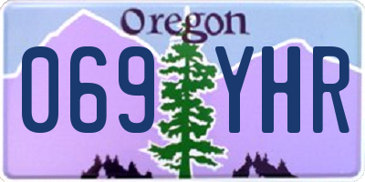 OR license plate 069YHR