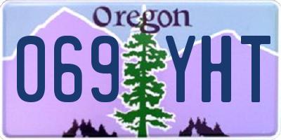 OR license plate 069YHT