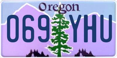 OR license plate 069YHU