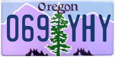 OR license plate 069YHY