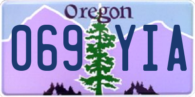 OR license plate 069YIA