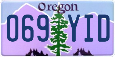OR license plate 069YID