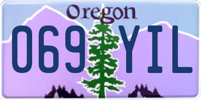 OR license plate 069YIL