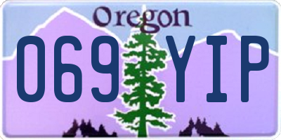 OR license plate 069YIP