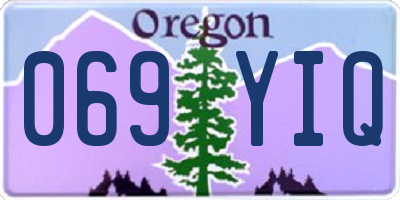 OR license plate 069YIQ