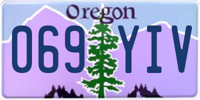 OR license plate 069YIV