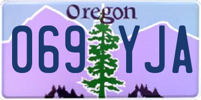 OR license plate 069YJA