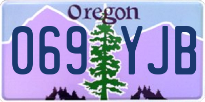 OR license plate 069YJB