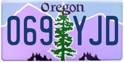 OR license plate 069YJD