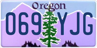 OR license plate 069YJG