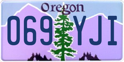 OR license plate 069YJI