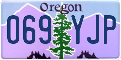 OR license plate 069YJP
