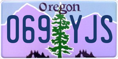 OR license plate 069YJS