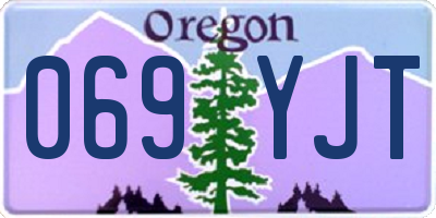 OR license plate 069YJT