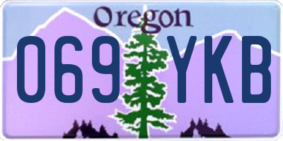 OR license plate 069YKB