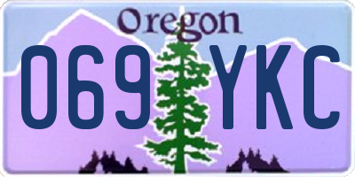 OR license plate 069YKC