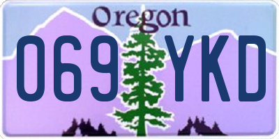 OR license plate 069YKD