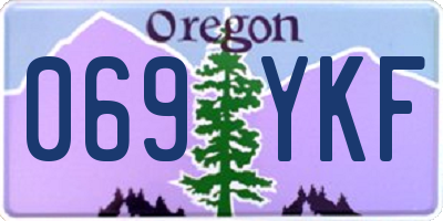 OR license plate 069YKF