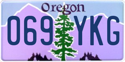 OR license plate 069YKG