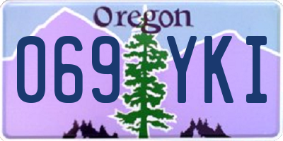 OR license plate 069YKI