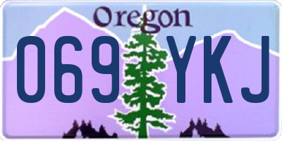 OR license plate 069YKJ