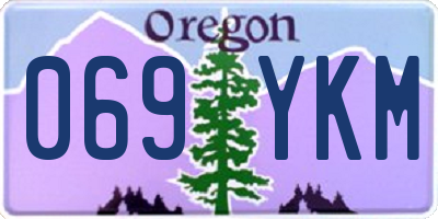 OR license plate 069YKM