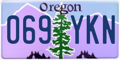 OR license plate 069YKN