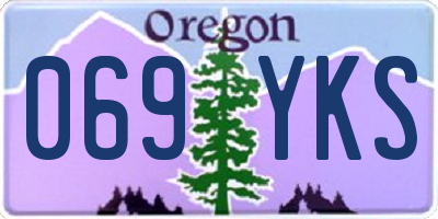 OR license plate 069YKS