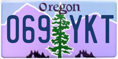 OR license plate 069YKT