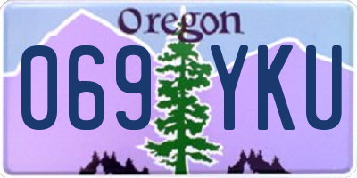 OR license plate 069YKU