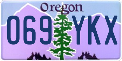 OR license plate 069YKX