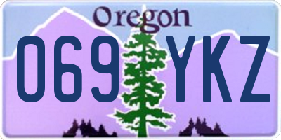 OR license plate 069YKZ