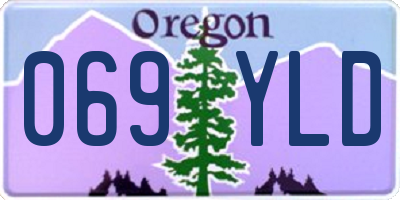 OR license plate 069YLD