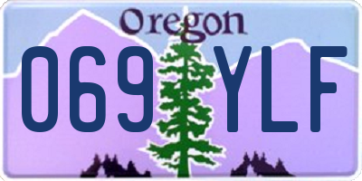 OR license plate 069YLF
