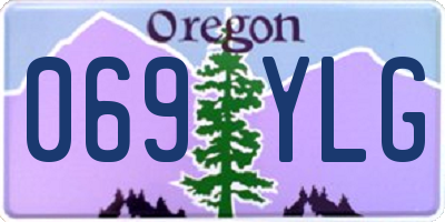 OR license plate 069YLG