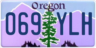 OR license plate 069YLH