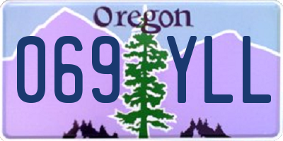 OR license plate 069YLL