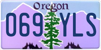 OR license plate 069YLS