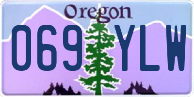 OR license plate 069YLW
