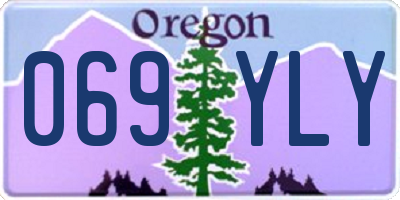 OR license plate 069YLY