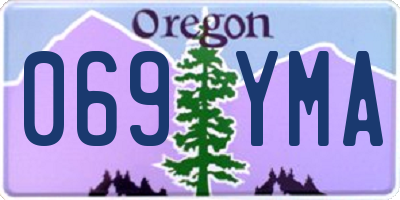 OR license plate 069YMA