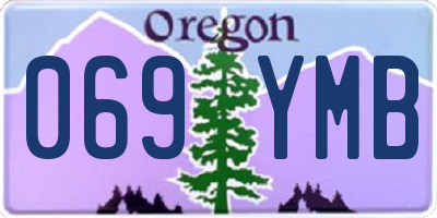 OR license plate 069YMB