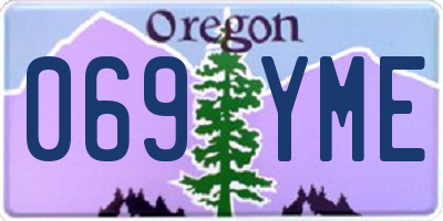 OR license plate 069YME