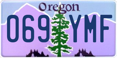 OR license plate 069YMF