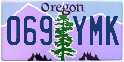 OR license plate 069YMK